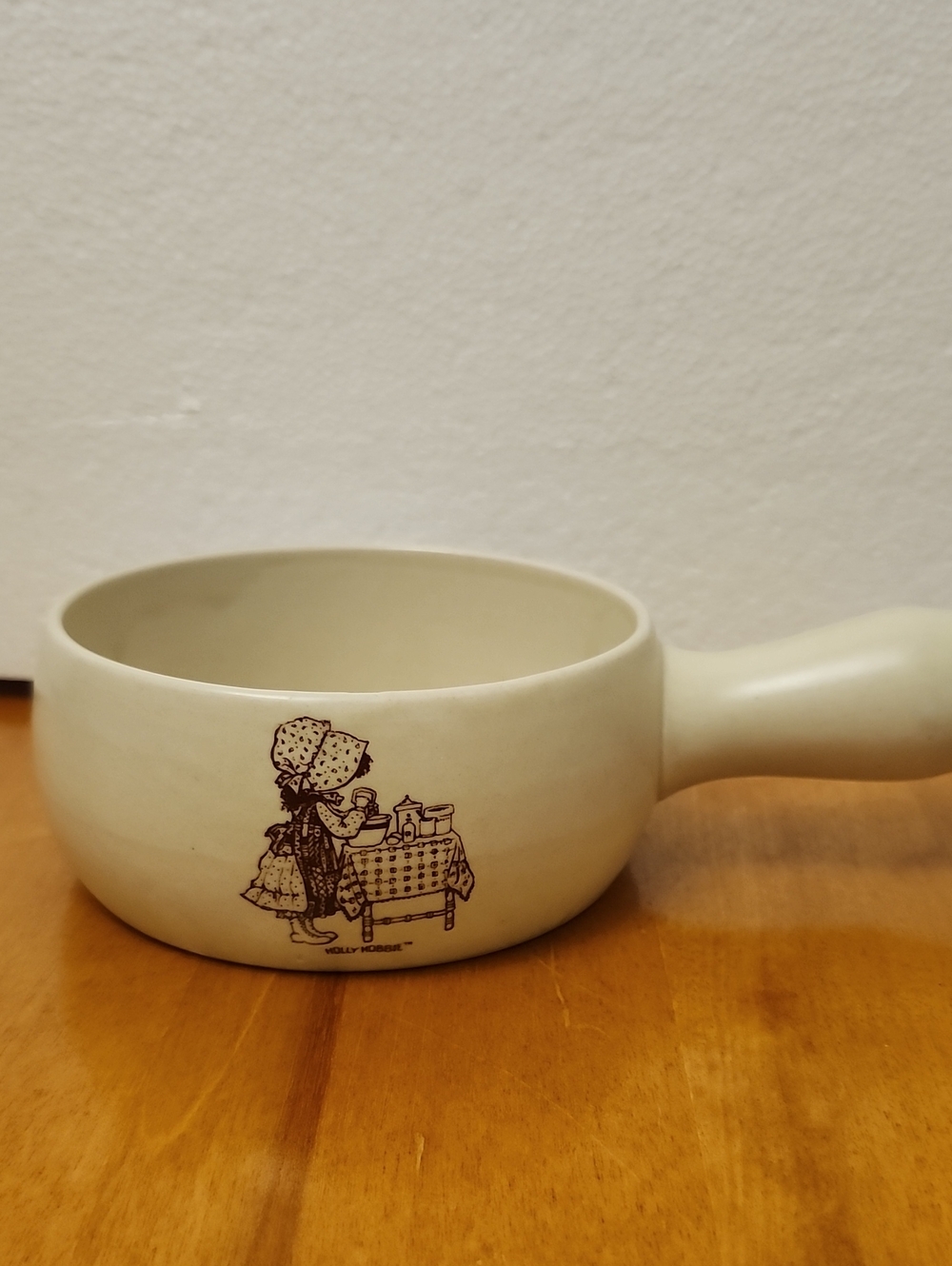 Vintage Holly Hobbie Handled Soup Bowl Made In Korea Brie Cooker